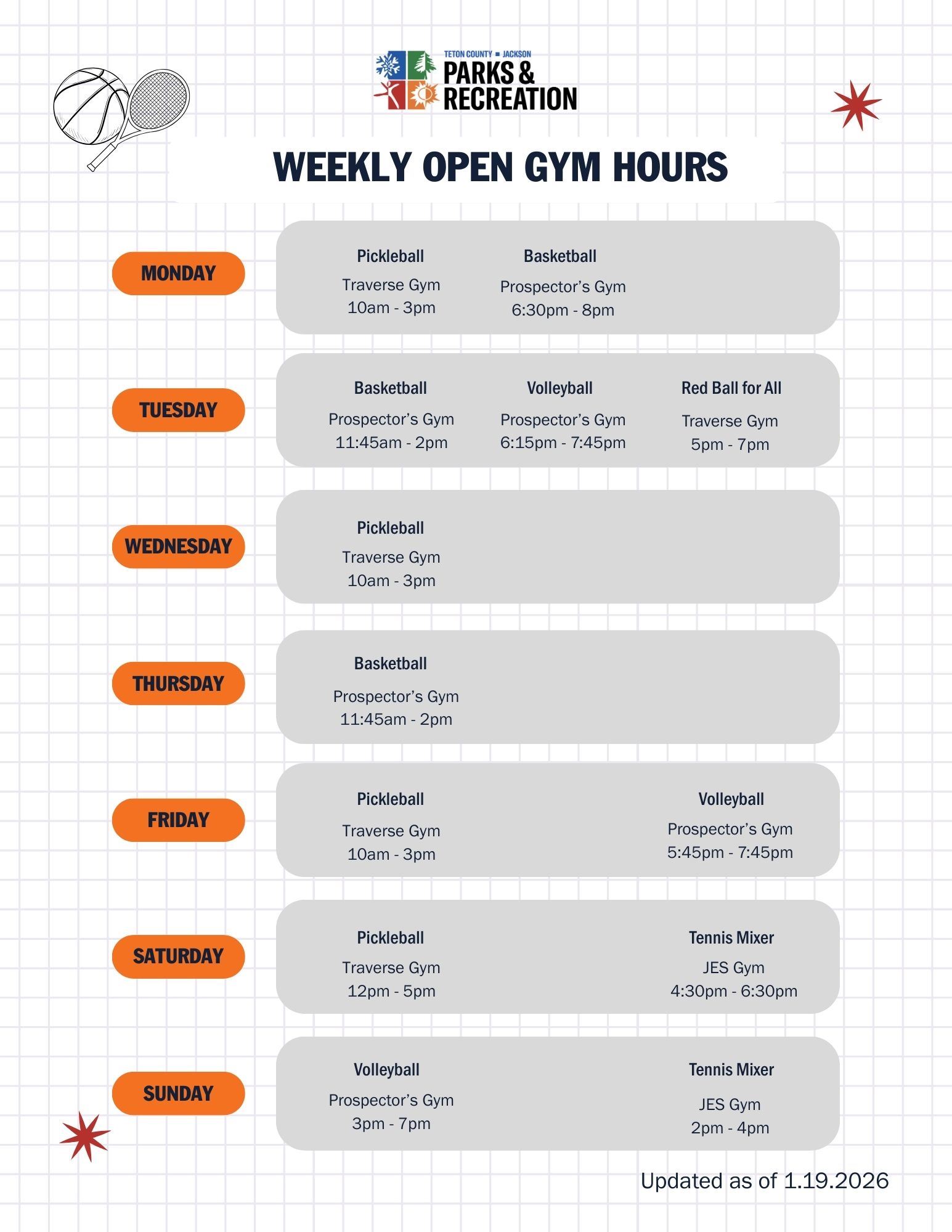 02.17 Weekly Open Gym Hours 1.19.2025